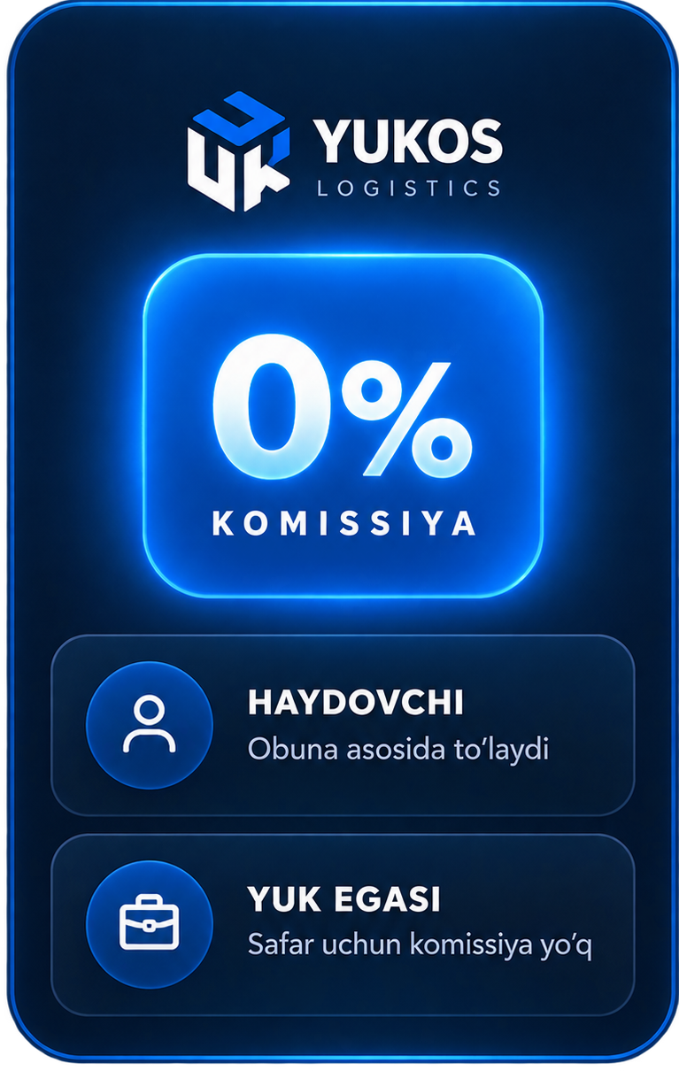 YukOs 0% safar komissiyasi — mobile